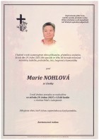 leden25_Parte Nohlová Marie_Bílovec