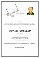 březen25_Parte Pracný Oldřich_Bílovec