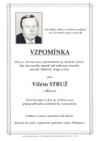 Vzpomínka Struž Vilém