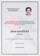 červenec25_Parte Kováčová Jiřina_Bílovec