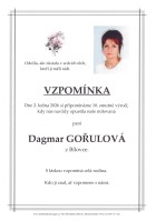 Vzpomínka Gořulová Dagmar
