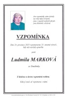 Vzpomínka Marková Ludmila