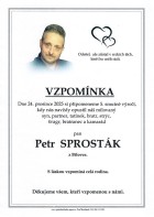 Vzpomínka Sprosták Petr 