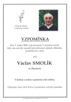 Vzpomínka Smolík Václav