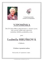 Vzpomínka Hrušková Ludmila