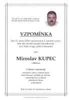 Vzpomínka Kupec Miroslav