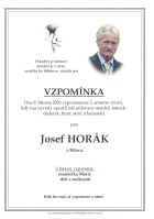 Vzpomínka Horák Josef