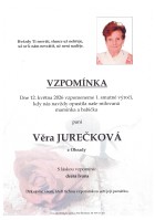 Vzpomínka Jurečková Věra