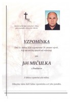 Vzpomínka Mičulka Jiří