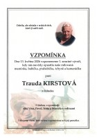 Vzpomínka Kirstová Trauda