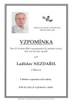 Vzpomínka Nezdařil Ladislav