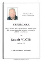 Vzpomínka Vlček Rudolf