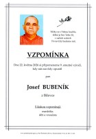 Vzpomínka Bubeník Josef
