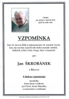 Vzpomínka Škrobánek Jan