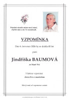 Vzpomínka Baumová Jindřiška