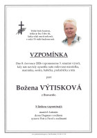 Vzpomínka Výtisková Božena