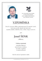 Vzpomínka Šenk Josef