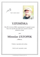 Vzpomínka Zátopek Miroslav