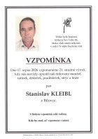 Vzpomínka Kleibl Stanislav