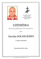 Vzpomínka Solnický David