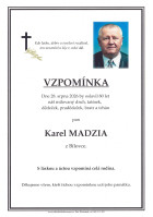 Vzpomínka Madzia Karel