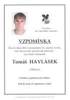 Vzpomínka Havlásek Tomáš
